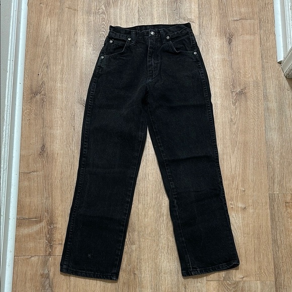 WRANGLER | Kid’s Black Denim Straight Leg Jeans - Picture 3 of 4